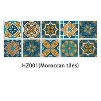 10 lakštų lipdukai nuimami lipdukai ant virtuvės Backsplash vonios kambario 3D sienų lipdukų plytelių 10cmX10cm blue