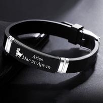 12 žvaigždynų reguliuojamų apyrankių Apyrankės Zodiako ženklas Draugystės apyrankės Pora Apyrankės Papuošalai Priedai vyrams ir moterims Aries