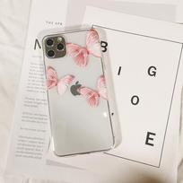 Butterfly Aesthetic Silicone Soft, skirtas iPhone 6 7 8 plus xs xr Galinis dangtelis Apple iPhone 11 12 Pro Max telefono dėklas 13 Pro Mini iPhone 12pro max white
