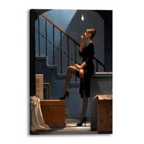 Jacko Vettriano portreto drobės tapyba trijų sienų plakatas ir spausdintos sienos nuotraukos Meno kūriniai Namų dekoras „Cuadros“ svetainei 21*30cm