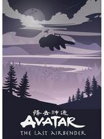 Retro avataras Paskutinis Airbender plakatas, drobės tapyba Japonijos animacinis animacinis filmas Minimalistinis sienų menas, skirtas gyvenamojo kambario namų dekoravimui 21x30cm No Frame