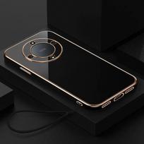 „Honor Magic 5 lite“ dėklas „Honor X30“ telefono dėklas V20 V30 X20 X40 X30 dangtelis Prabangus kvadratinis padengimas smūgiams atsparus buferis Funda Honor x40 mėlyna/pilka