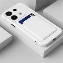 Piniginės kortelės lizdo laikiklis Atgal Telefono dėklo dangtelis skirtas Redmi 13C Note 13 / Note 13 Pro / Note 13 Pro+ 5G 4G POCO X6 M6 C65 Skirtas Xiaomi 13 Lite 13T 14 Xiaomi POCO M6 Pro balta