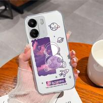 For Xiaomi Redmi Note 13 Pro+ 12S K70E K60 Ultra A3 13C Case Bumper Fashion Girl Astronaut Shockproof Clear Silicone TPU Back Covers Housing For Redmi Redmi 13C 4G