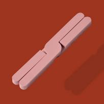 Modernūs sulankstomi neslystantys silikoniniai padėkliukai, karščiui atsparūs padėkliukai 20x3.2x1.1cm rožinė