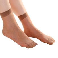 10 Pairs Women Ultra Thin Elastic Silk Girl Short Stockings  Low Cut Socks kava