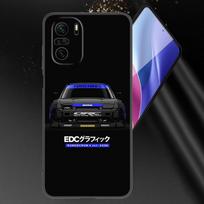 JDM Tokijo Driftas Sportinio Automobilio Telefono Dėklas Skirtas Xiaomi Mi POCO X3 NFC GT M4 M3 12 11T 10T Pro A3 11 Lite NE 5G 12X 11i F3 Juodas Dangtelis Xiaomi Mi A3