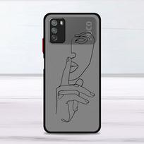 Face Art dėklas, skirtas Xiaomi Mi Poco X3 NFC M3 11 10 12 9T 11T 10T Pro Note 10 Lite Matte kietiems telefono dangčiams Xiaomi Poco X3 NFC gray