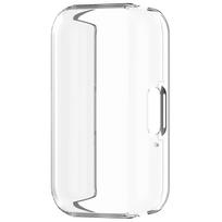 Dėklas + nerūdijančio plieno dirželis, skirtas Samsung Galaxy Fit 3 pilnam apsauginiam ekrano dėklui, skirtas Samsung Galaxy Fit 3 metalinės juostos priedams For Galaxy Fit 3 white
