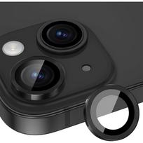 Kameros objektyvo apsauga, skirta iPhone 15 Pro Max 14 Plus 13 Mini 12 11 15Pro 15Plus 14Pro 14Plus Individualus metalinis žiedas 9H kietumo apsaugos priedai For iPhone 15 juoda