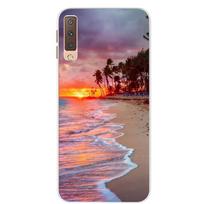 Dėklai, skirti Samsung Galaxy A7 2018 dangčiui Silicio spalvos telefono dėklo dangtelis Samsung A7 2018 A750 A750F 6,0 colio apsauginis apvalkalas Samsung A7 2018 A750