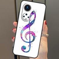 Treble Clef Music Note Cover For Honor 90 70 50 Magic 6 Pro Magic 5 Lite Honor X6a X7a X8a X9a X8b X9b X8 X9 Case Honor X8b black