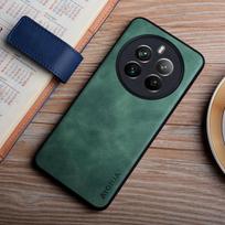 Dėklas, skirtas Realme 12 Pro Plus, šilko švelnumo, patvarus PU odos dangtelis, skirtas realme 12 plus dėklui realme 12 pro plus žalia