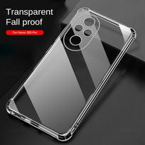 Ultra Thin Clear Crystal TPU Silicone Drop-Proof Phone Case Cover For HUAWEI HONOR 200 / 200 Pro / 200 Lite HONOR 200 Lite balta
