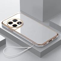 For Realme 11 4G Case Realme 11 4G Cover Realme 11 4G Cases Realme 11 Luxury Square Plating Phone Case Shockproof Back Cover Realme 11 4G&Case & Strap