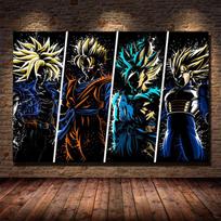 Klasikinis japoniškas anime „Dragon Ball Goku“ plakatas, drobė, paveikslas, vaiko dovana, freska, svetainė, miegamasis, namas, sienos dekoracija, be rėmelio 21*30cm No Frame