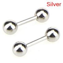 Nerūdijančio plieno štangos ausų kremzlės Tragus Helix Stud Bar Auskarai Auskarų vėrimas 4mm sidabras