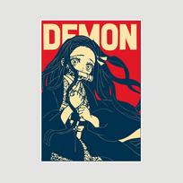 Japoniški anime demonų žudikų plakatai, balto popieriaus manga figūrėlė, Kamado Tanjirou plakatas, dekoratyvinis paveikslas, paveikslų kambario baro sienų dekoras 30x21cm