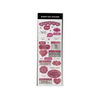 Korean Dialog Stickers Ins Computer Frame Card Stickers Handbook Small Card DIY Decoration Material rožinė