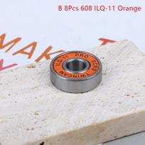 8 vnt. 608 guolis Ilq-11 Longboard greitaeigių riedučių rato guolis paspirtukas C