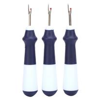 3Pcs Seam Ripper Durable Stainless Ergonomic Handy Handles Thread Remover Sewing Crafting Embroidery