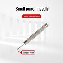 Laikrodžių remonto rinkinys: Dirželio išardiklis ir dvigalvis atsuktuvas iron short punch 0.8mm gray