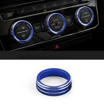 Auto Car AC Control Ring for VW Tiguan Atlas T-roc Ateca FR Passat B8 Variant 2017-2019 Trim Cover Car Interior Accessories