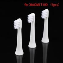 3vnt Xiaomi T100 elektrinis pakaitinis dantų šepetėlio galvutė švarių šerių šepetėlio purkštukai one size