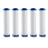 5/10/20 vnt. dušo filtras, efektyvus filtravimas, lengvai montuojamas vonios filtras švaresniam vandeniui, reguliarus keitimas 5pcs white