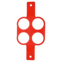 Silicone Non Stick Egg Pancake Making Mold Mould for DIY Kitchen Baking Cooking AccessoriesHeart red