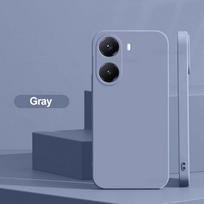 Skirta Poco X7 Pro dėklas Skysto silikono kameros objektyvo apsauga Telefonų dėklai Skirta Xiaomi Poco X7 Pro Minkštas dangtelis For Poco X7 Pro pilka spalva