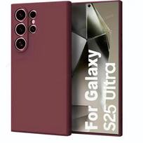 S25 Ultra Plus dėklas Silikoninis telefono dėklas Samsung Galaxy S25 S 25 Ultra Plus S25Ultra dėklai Apsauginis dangtelis kamerai Samsung S25 Plus slyva