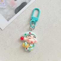 Crayon Shin-Chan Automobilio Raktų Pakabukas Mielas Poros Mokyklinio Krepšio Papuošalas Anime Animacinis Pakabukas Žavesys Raktų Pakabukas Figūrėlės Aksesuarai Dovana