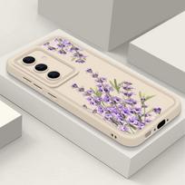 Gėlių rašto telefono dėklas Samsung S25 Ultra S24 FE S23 A56 A36 A16 A26 A55 A15 A35 TPU Minkštas Smūgiams Atsparus Objektyvo Apsaugos Buferio Dangtelis Samsung A26 5G