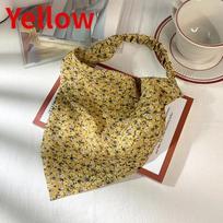 Floral Kerchief Headwear Wrist Head Wrap Scarf  Triangular Headscarf  Accessories Hair Band Fashion Women Hats Creative Gifts 2