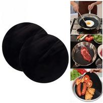 1/3 VNT 24cm Apvalus nelipnus aukštos temperatūros keptuvės įdėklas Kepimo keptuvės įdėklas Wok įdėklas Ki 1PC