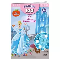 Knyga PRINCESĖS. užduotėlės su lipdukais 123
