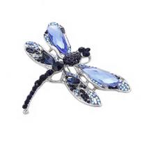 Fashion All-match Clothing Accessories Exquisite Cute Dragonfly Brooch AVE gray
