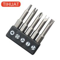 Specialios formos atsuktuvų rinkinys 5 vnt. 50 mm U formos Y formos trikampio vidinis kryžminis trijų taškų atsuktuvų įrankis 1pcs
