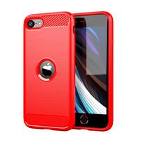 Dėklas iPhone SE 2022 Dėklas iPhone SE 2022 Dangtelis Galinis Minkštas TPU Dėklas iPhone 6 7 8 Plus 11 12 13 Pro Max SE 2022 Fundas For iPhone 7 raudona
