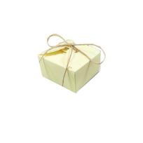 Kūrybinga prabangi dovanų ir saldainių dėžutė vestuvėms ir gimtadieniams 9x9x5 cm beige