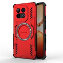 For Vivo iQOO Neo 10 Case Vivo iQOO Neo 10 India Anti-knock Magnetic Adsorption Wireless Charge Cover For Vivo iQOO Neo 10 Case India Version&vivo iQOO Neo 10 raudona