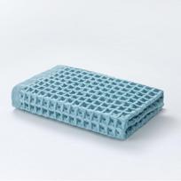 Cotton Love 100% medvilnė vaflių pynimo kvadratinis vonios ir prausimosi rankšluostis, 40 vienetų, vienspalvis 34*34 mėlyna
