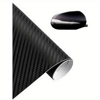30cm X 127cm 3D Automobilio Anglies Pluošto Apklijavimo Vinilo Plėvelės Lipdukai one-size juoda