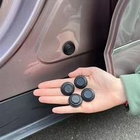 4 vnt./pakuotė Silikoniniai automobilio durų sandariklio pagalvėlės, triukšmo mažinimas ir vibracijos slopinimas, smūgių absorbcija tylesnei transporto priemonės patirčiai, universalūs 4pcs