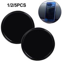 High Quality Silicone Car Gel Pad Round Sticky Anti Slip Dashboard Mat 2Pcs black