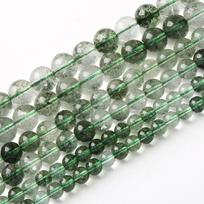 Green Cracked Crystal Quartz Onyx Stone Beads 15 Strand Smooth Loose Spacer Beads 4/6/8/10/12mm for Jewelry Making DIY Bracelets Accessories Dia 6mm