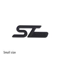 3D ST Line automobilių sparno šoninis bagažinės pavadinimo lentelės lipdukas emblema ženklelis s-black