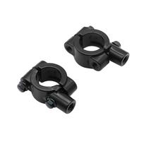Handlebar Mirror Mount Clamp Aluminum Handlebar Rearview Side Mirrors Adapter Holder Clamp Universal for Bicycle Black juoda