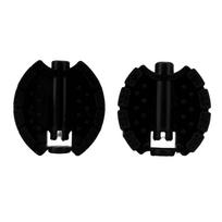 2 vnt. Vaikų dviračio pedalai Plastikiniai Vaikų triračio dviračio pedalai Vaikų kūdikio vežimėlio priekinio rato kojiniai pedalai Priedai Black juoda